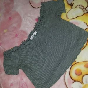 Off the shoulder crop top